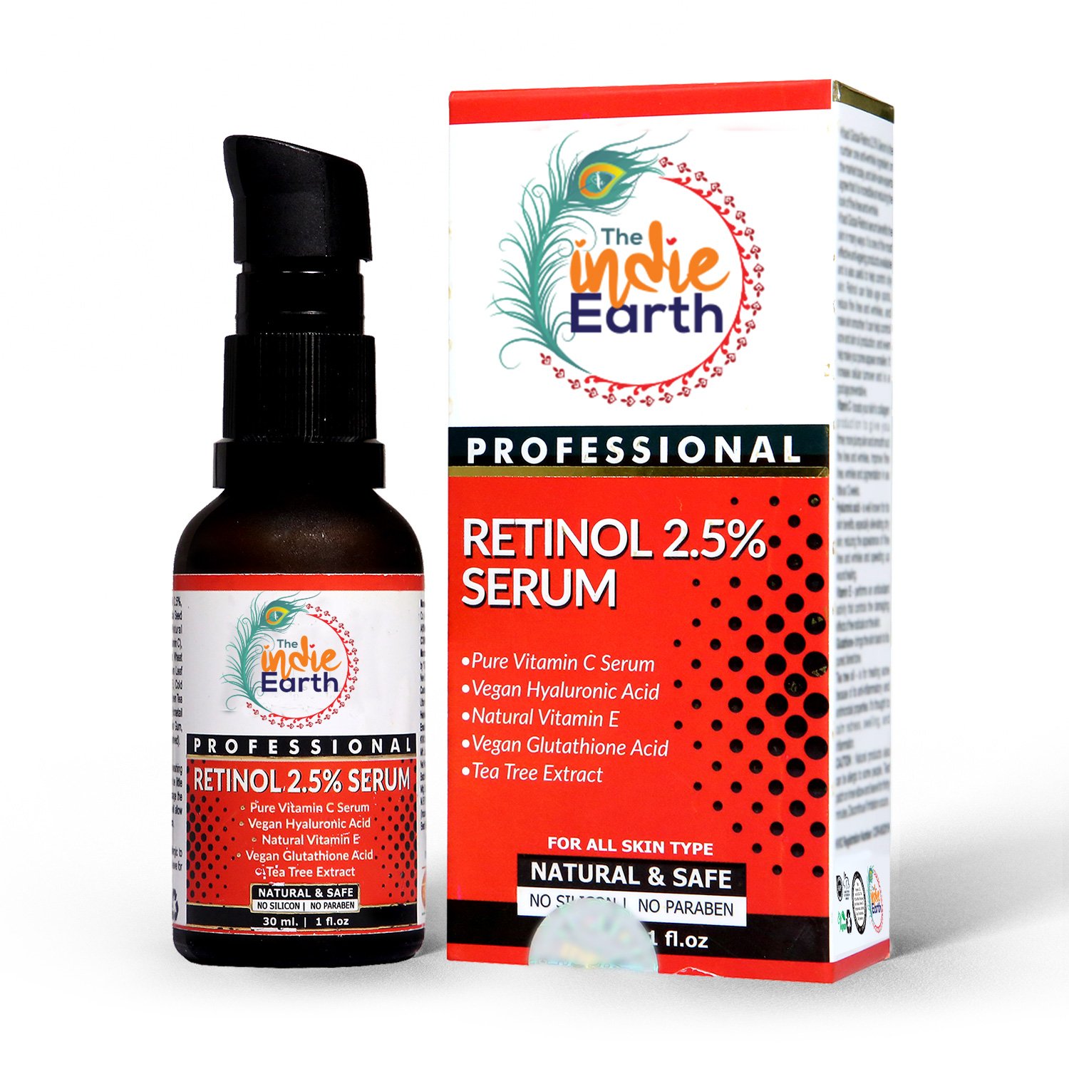 Retinol Serum Wrinkle Repair Serum Anti Acne Serum The Indie Earth